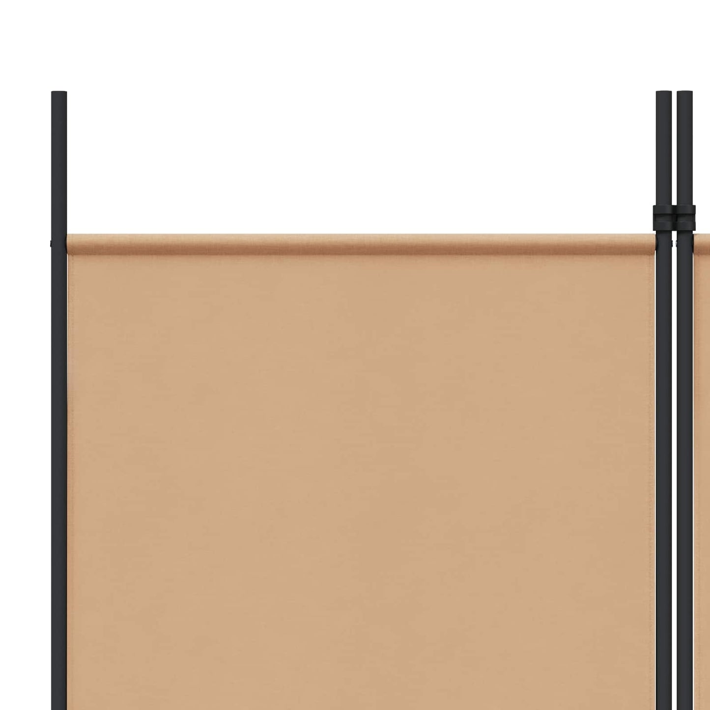 vidaXL 4-Πίνακας Διαχωριστικός Μπεζ 200 x 220 cm Ύφασμα