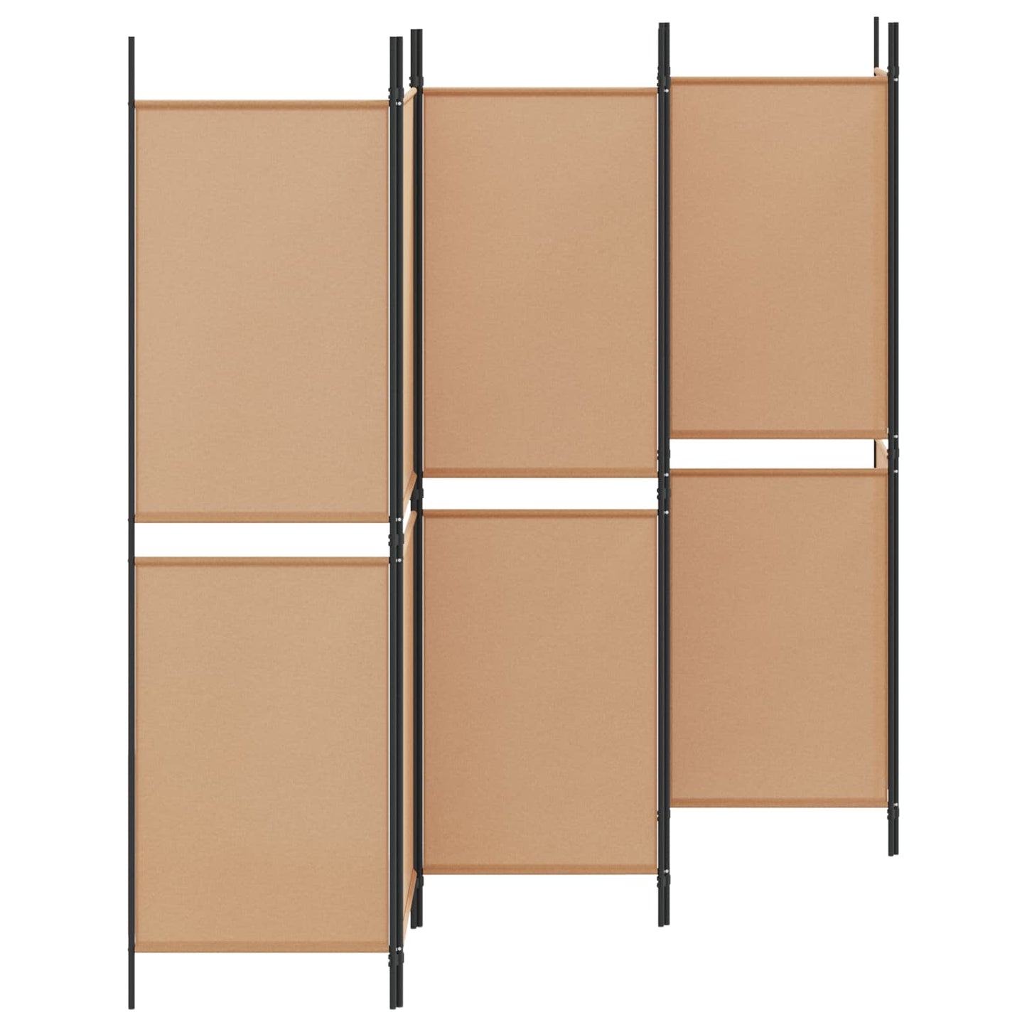 vidaXL Διαχωριστικό Δωματίου 6-Πάνελ Μπεζ 300 x 180 cm Ύφασμα
