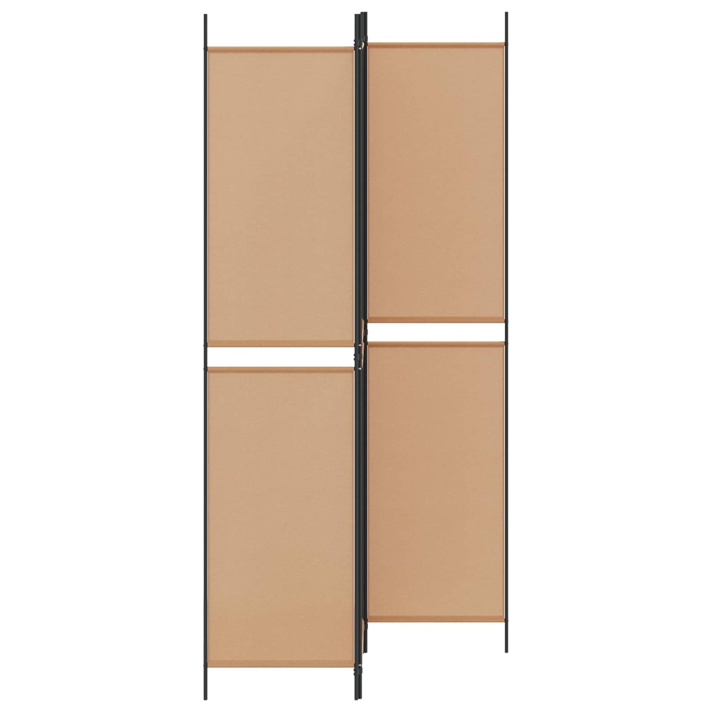 vidaXL 3-Panel Room Divider Μπεζ 150 x 220 cm Ύφασμα