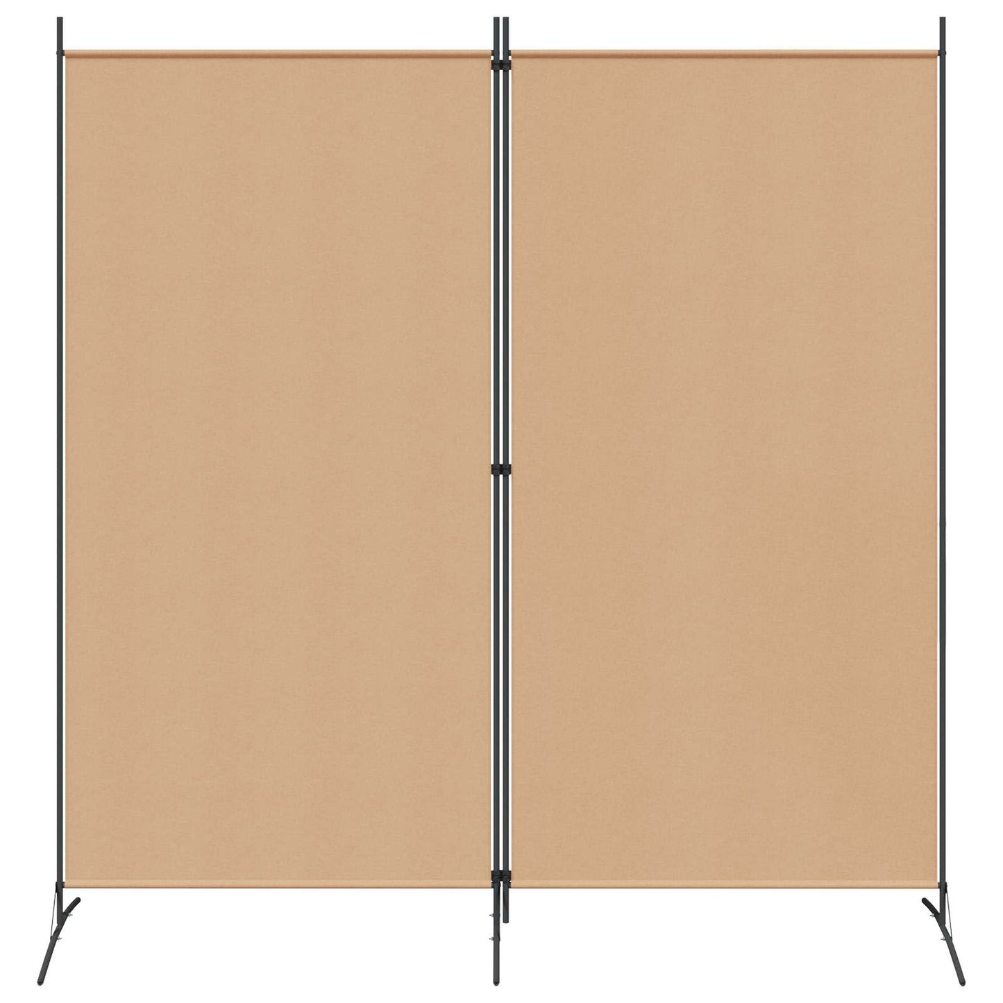 vidaXL Δίαυλος Δωματίου 2 Πάνελ Μπεζ 175 x 180 cm Ύφασμα