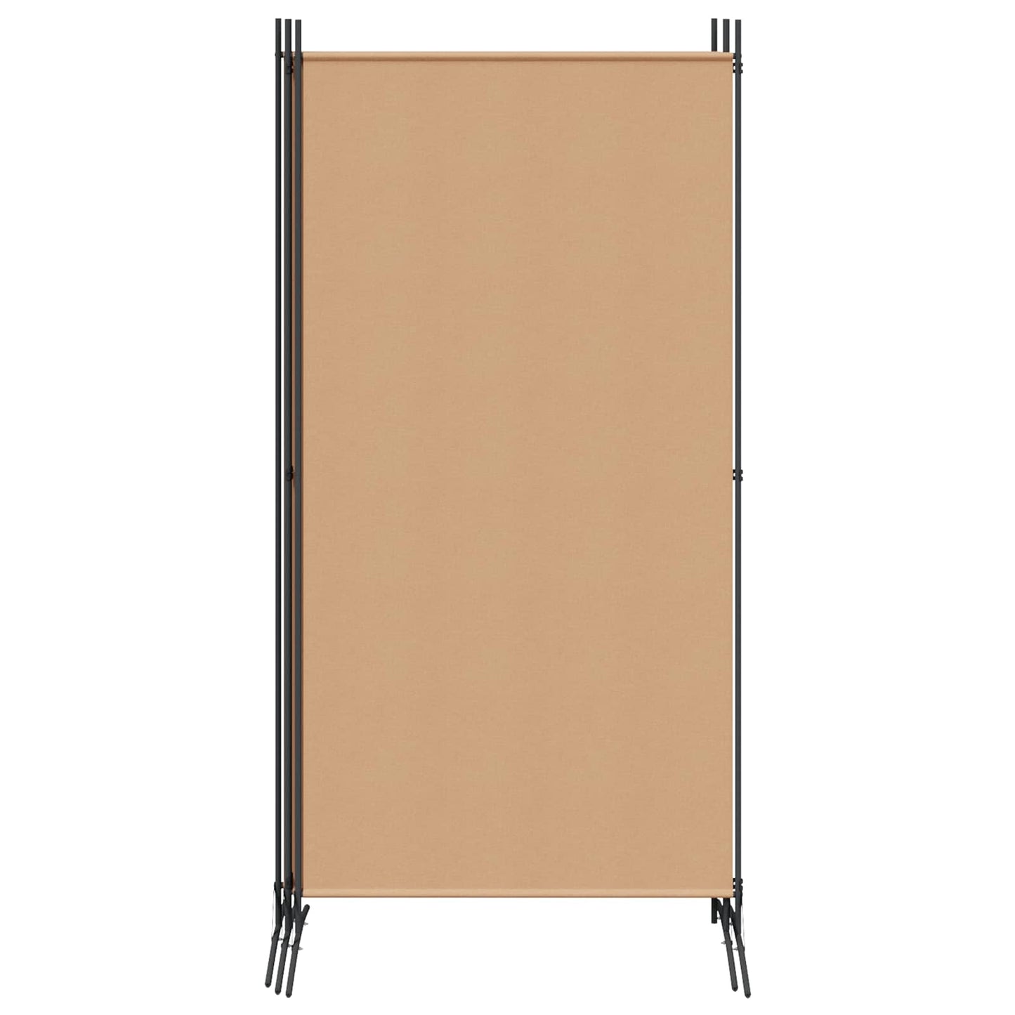 vidaXL 4-Πίνακας Διαχωριστικός Μπεζ 346 x 180 cm Ύφασμα