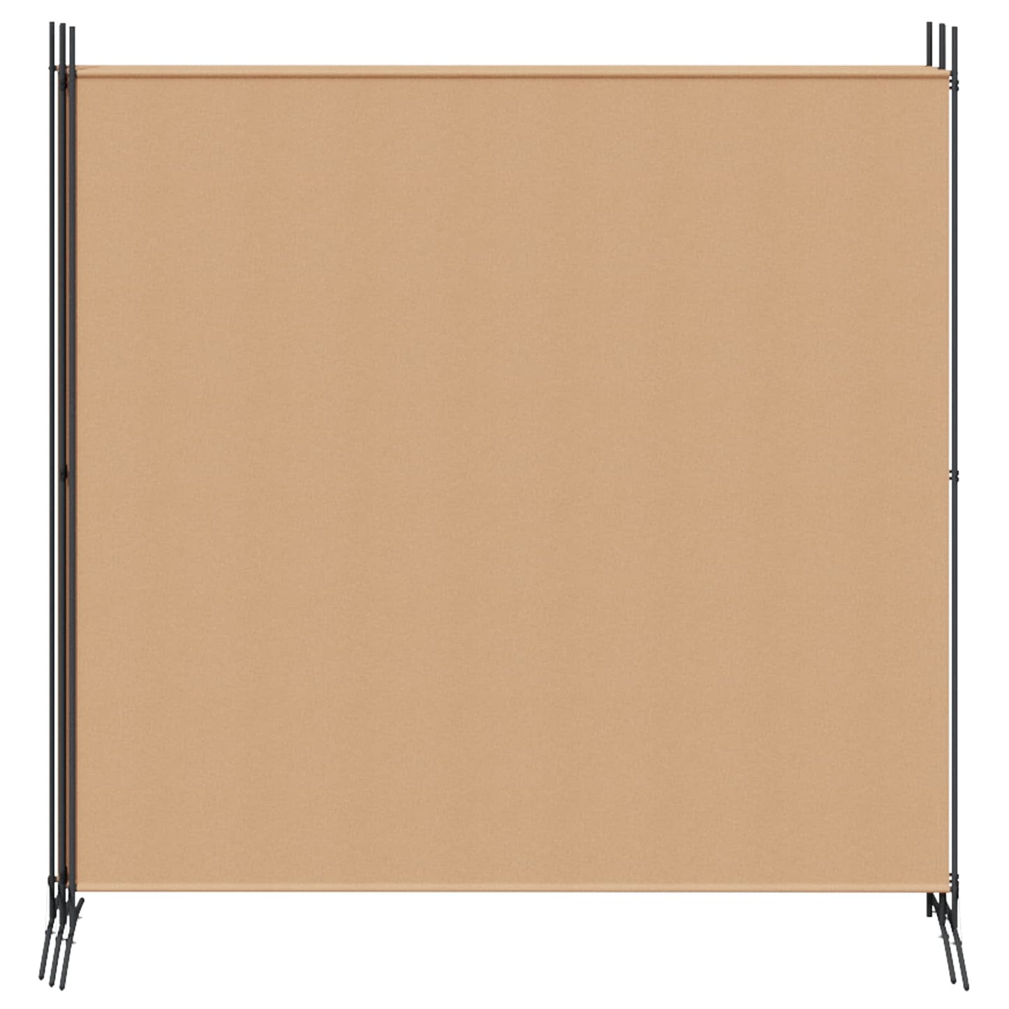vidaXL 4-Πίνακας Διαχωριστικός Μπεζ 698 x 180 cm Ύφασμα