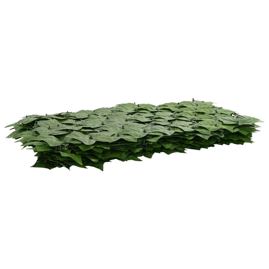 vidaXL Πτυσσόμενη οθόνη μπαλκονιού με φύλλα Πράσινο 300 x 75 cm