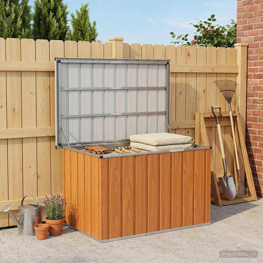 vidaXL Κουτί αποθήκευσης εξωτερικών χώρων ξύλο 109 x 67 x 65 cm