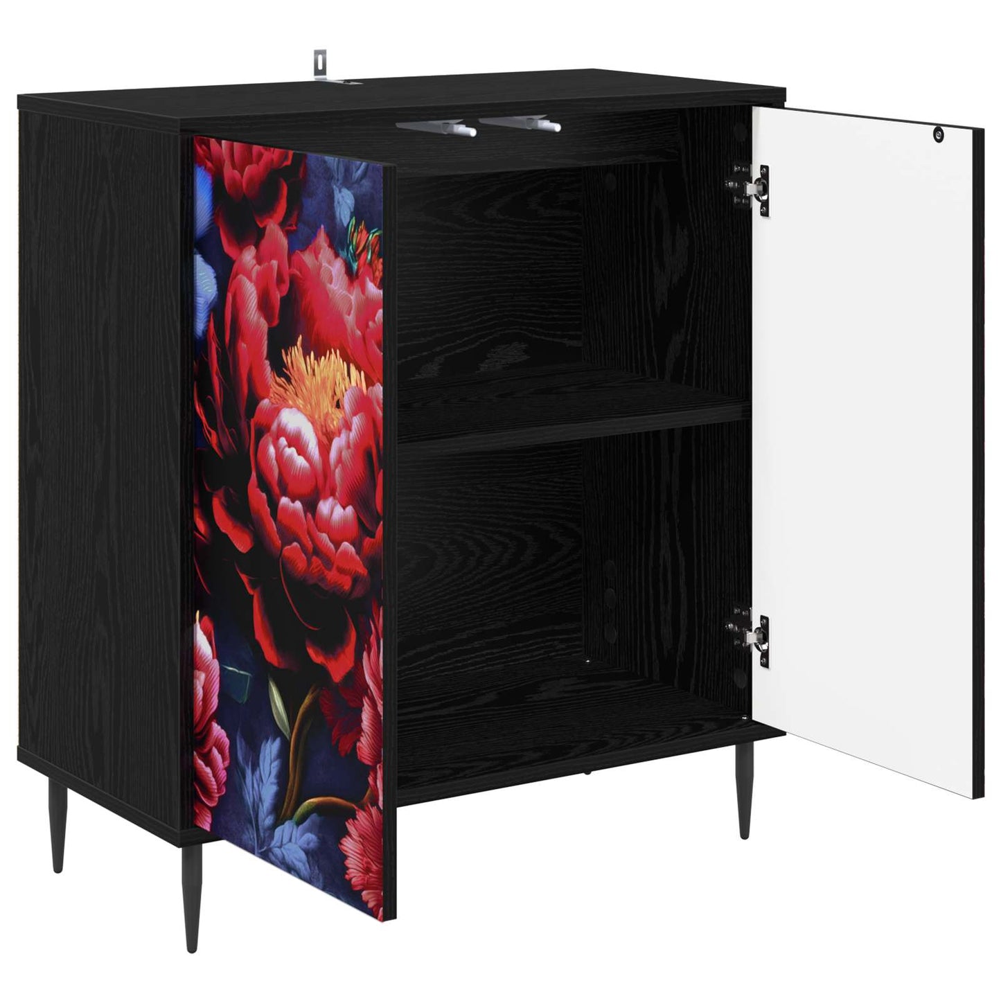 vidaXL Πλαϊνό γραφείο KIEL Μαύρη Δρυς 69 x 33 x 76 εκ.