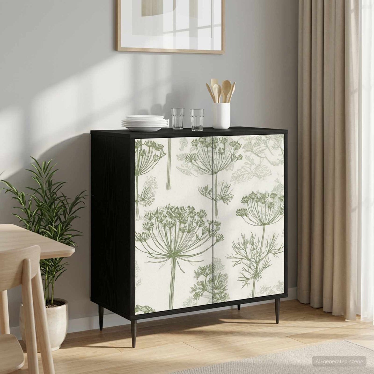 vidaXL Πλαϊνό γραφείο GOTHA Μαύρη Δρυς 69 x 33 x 76 εκ.