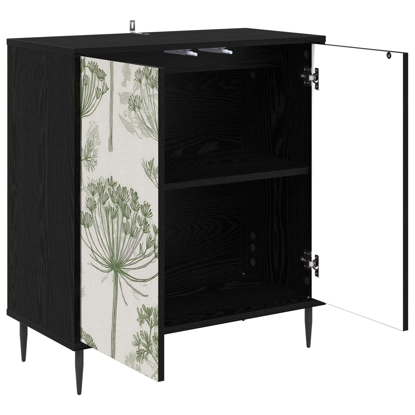 vidaXL Πλαϊνό γραφείο GOTHA Μαύρη Δρυς 69 x 33 x 76 εκ.