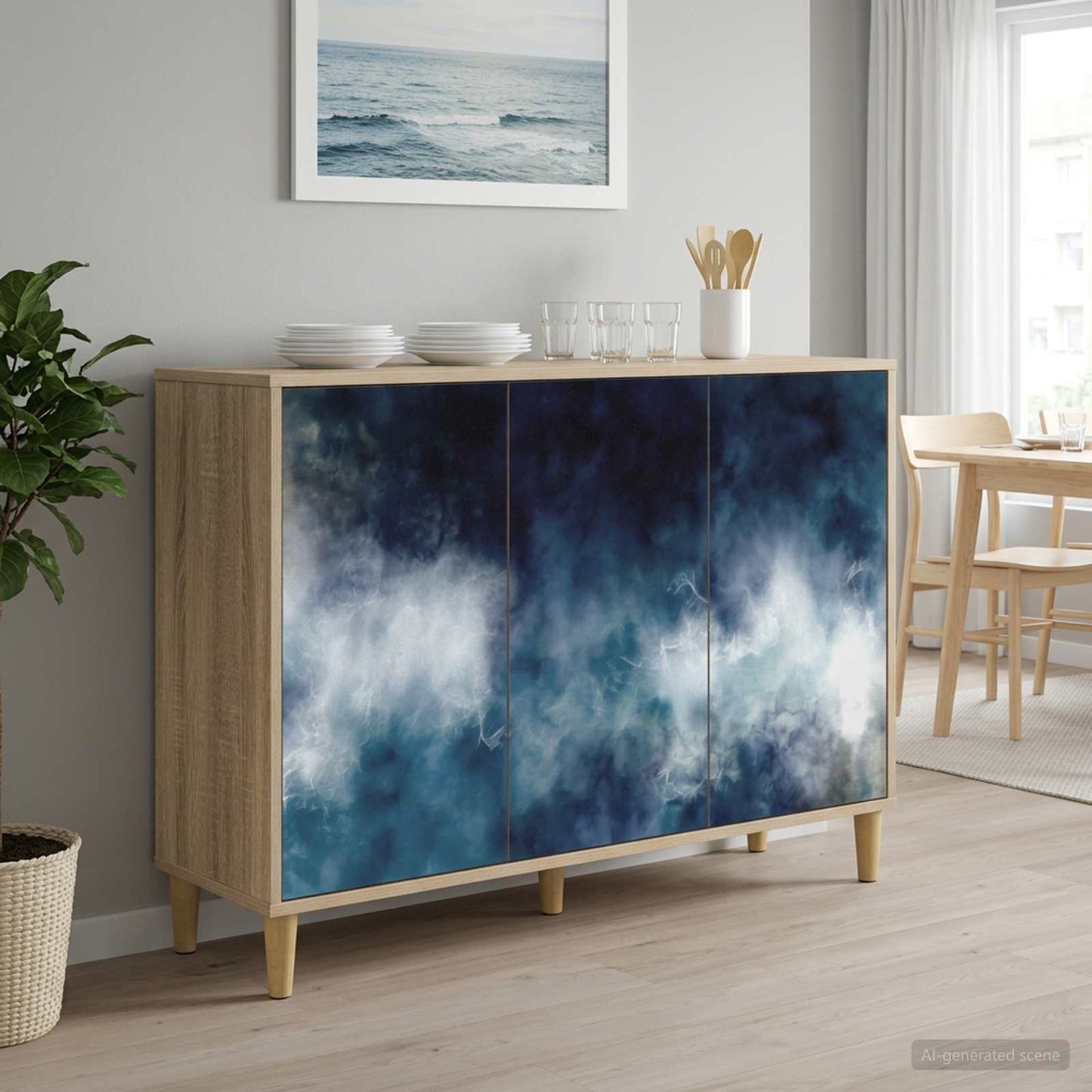 vidaXL Πλαϊνό γραφείο RAALTE Sonoma 102 x 33 x 75 εκ.