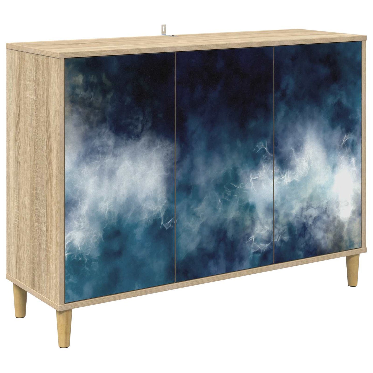 vidaXL Πλαϊνό γραφείο RAALTE Sonoma 102 x 33 x 75 εκ.