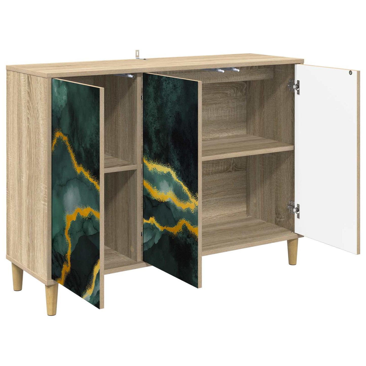 vidaXL Πλαϊνό γραφείο WIJHE Sonoma 102 x 33 x 75 εκ.