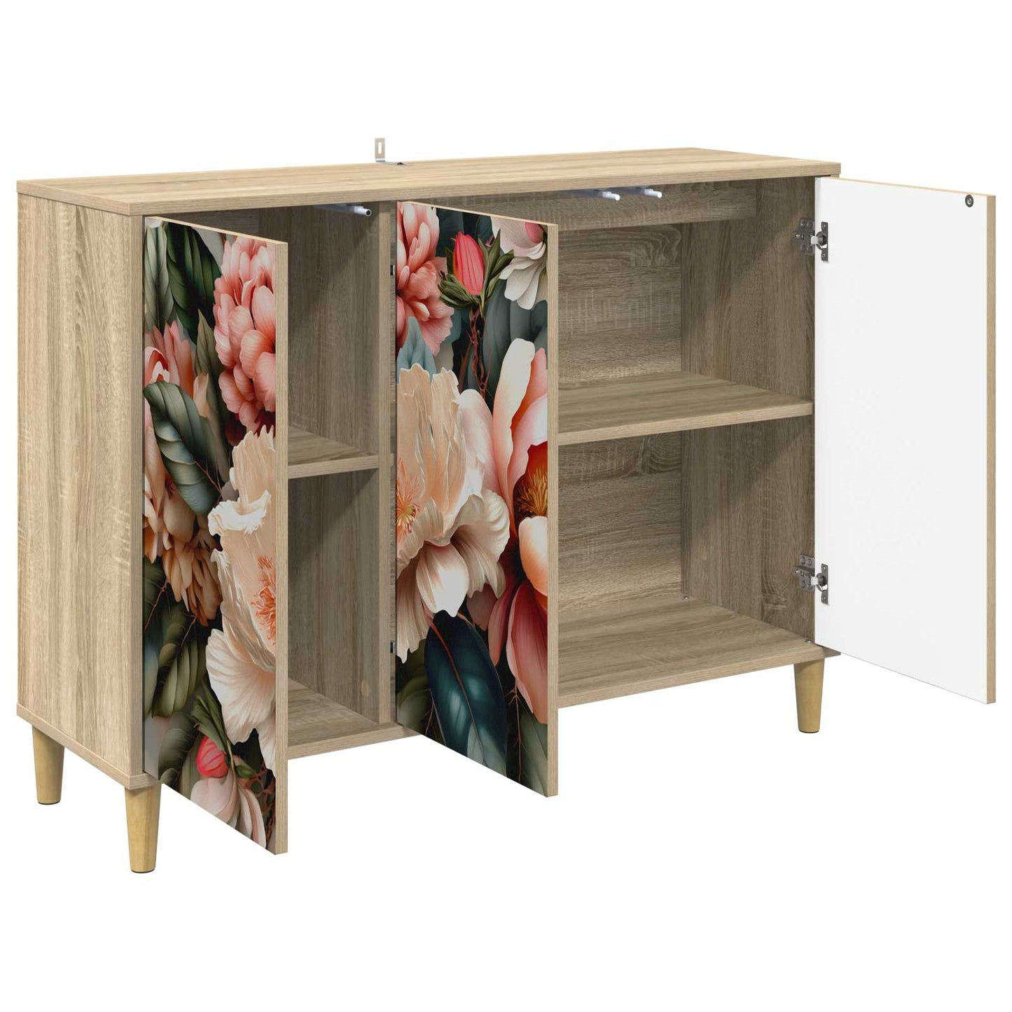 vidaXL Πλαϊνό γραφείο BORNE Sonoma 102 x 33 x 75 εκ.
