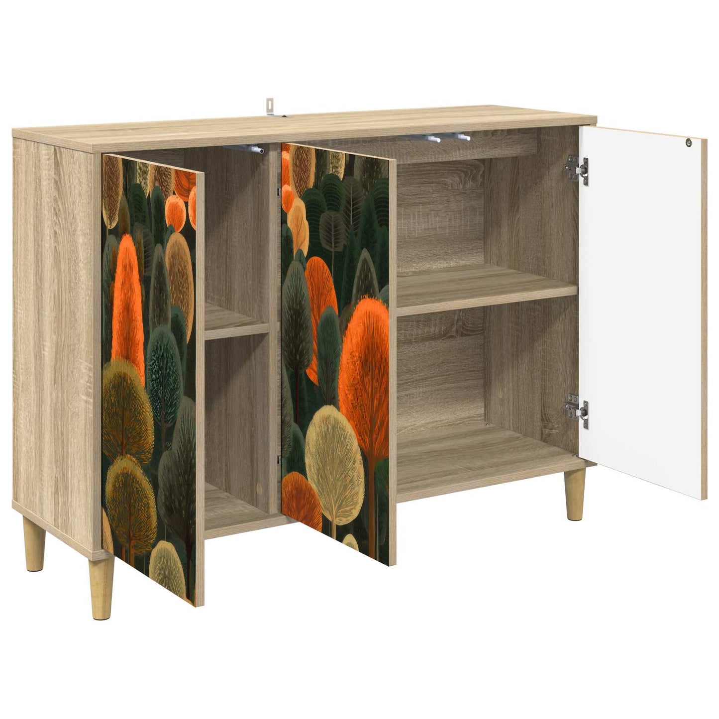 vidaXL Πλαϊνό γραφείο ZAANDAM Sonoma 102 x 33 x 75 εκ.