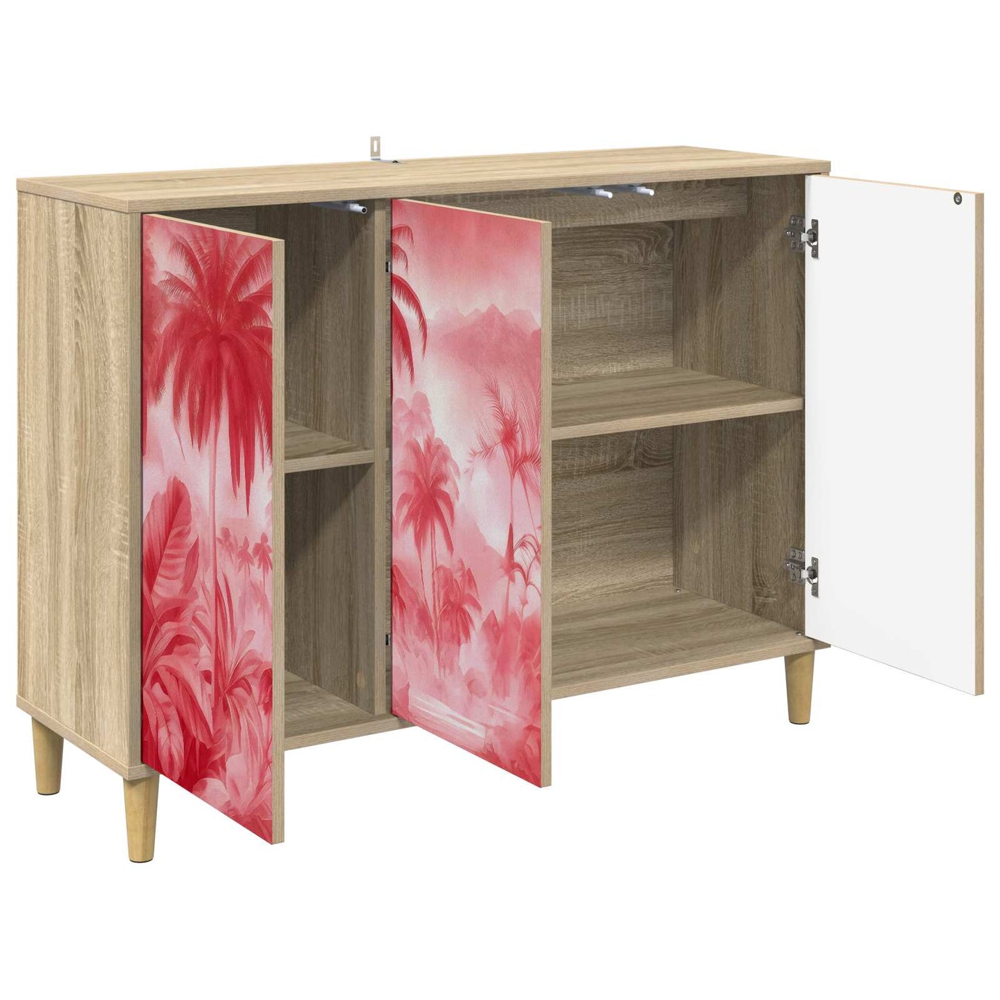 vidaXL Πλαϊνό γραφείο AACHEN Sonoma 102 x 33 x 75 εκ.