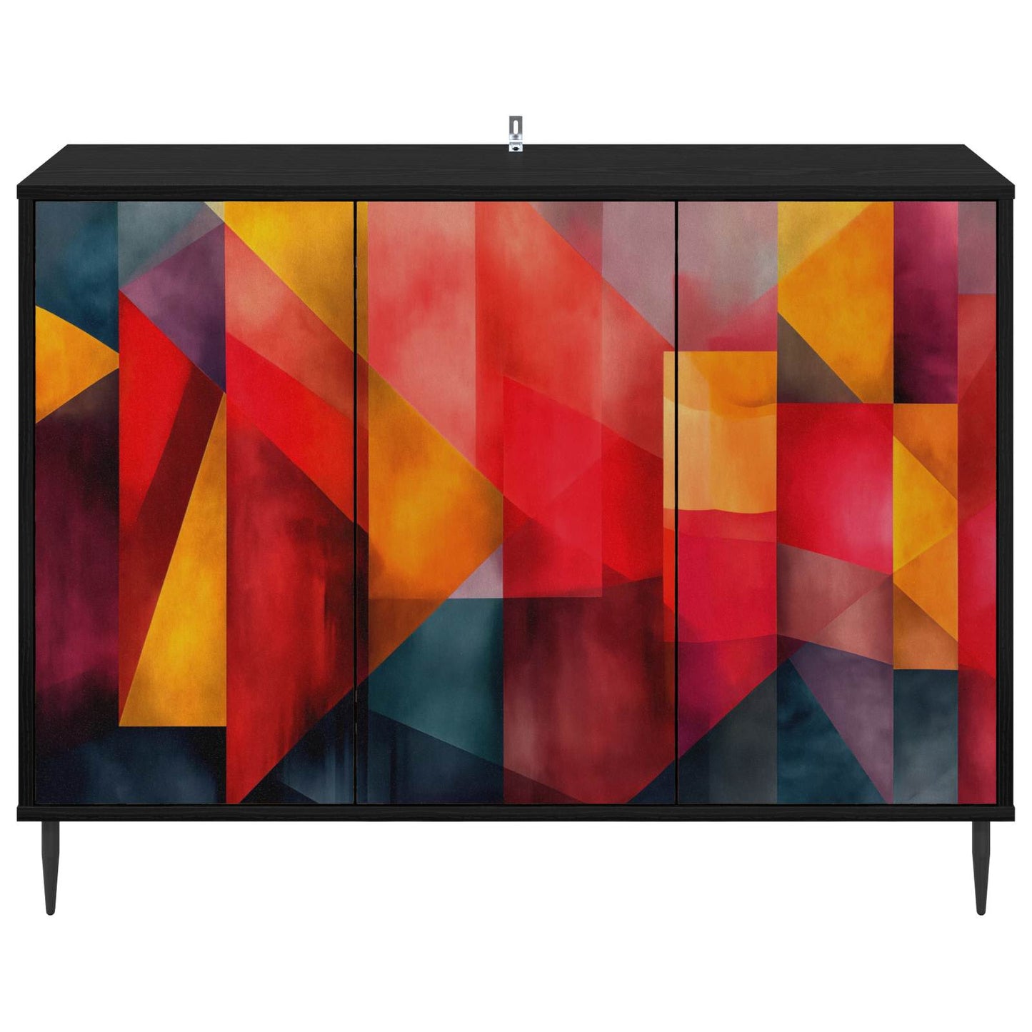 vidaXL Πλαϊνό γραφείο HEESCH Μαύρη Δρυς 102 x 33 x 76 εκ.