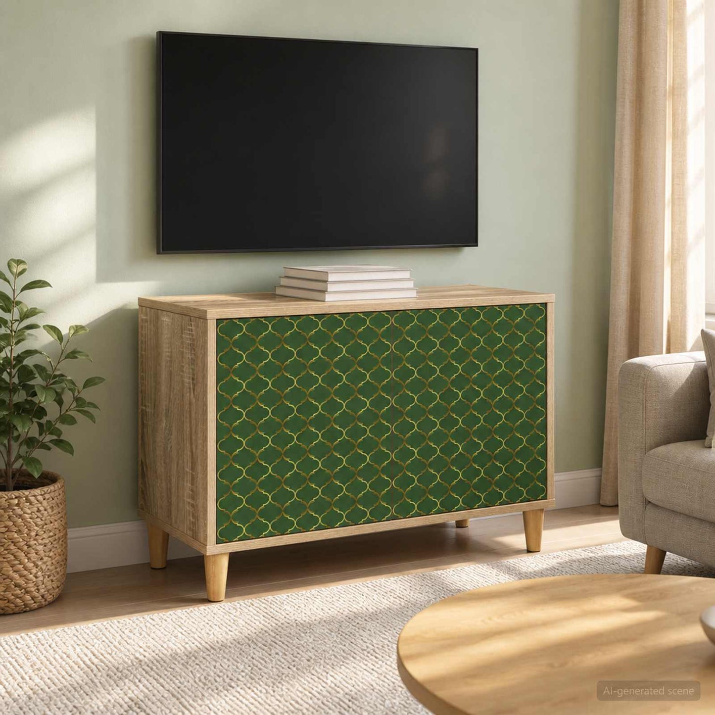 vidaXL Ντουλάπι TV GELEEN 69 x 33 x 50 εκ. Sonoma Επεξεργασμένο Ξύλο