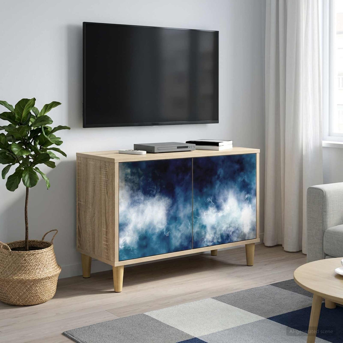vidaXL Ντουλάπι TV RAALTE 69 x 33 x 50 εκ. Sonoma Επεξεργασμένο Ξύλο