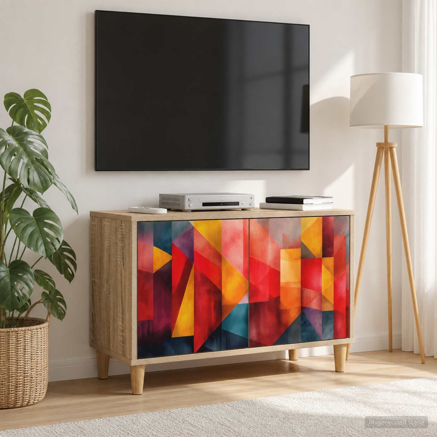 vidaXL Ντουλάπι TV HEESCH 69 x 33 x 50 εκ. Sonoma Επεξεργασμένο Ξύλο