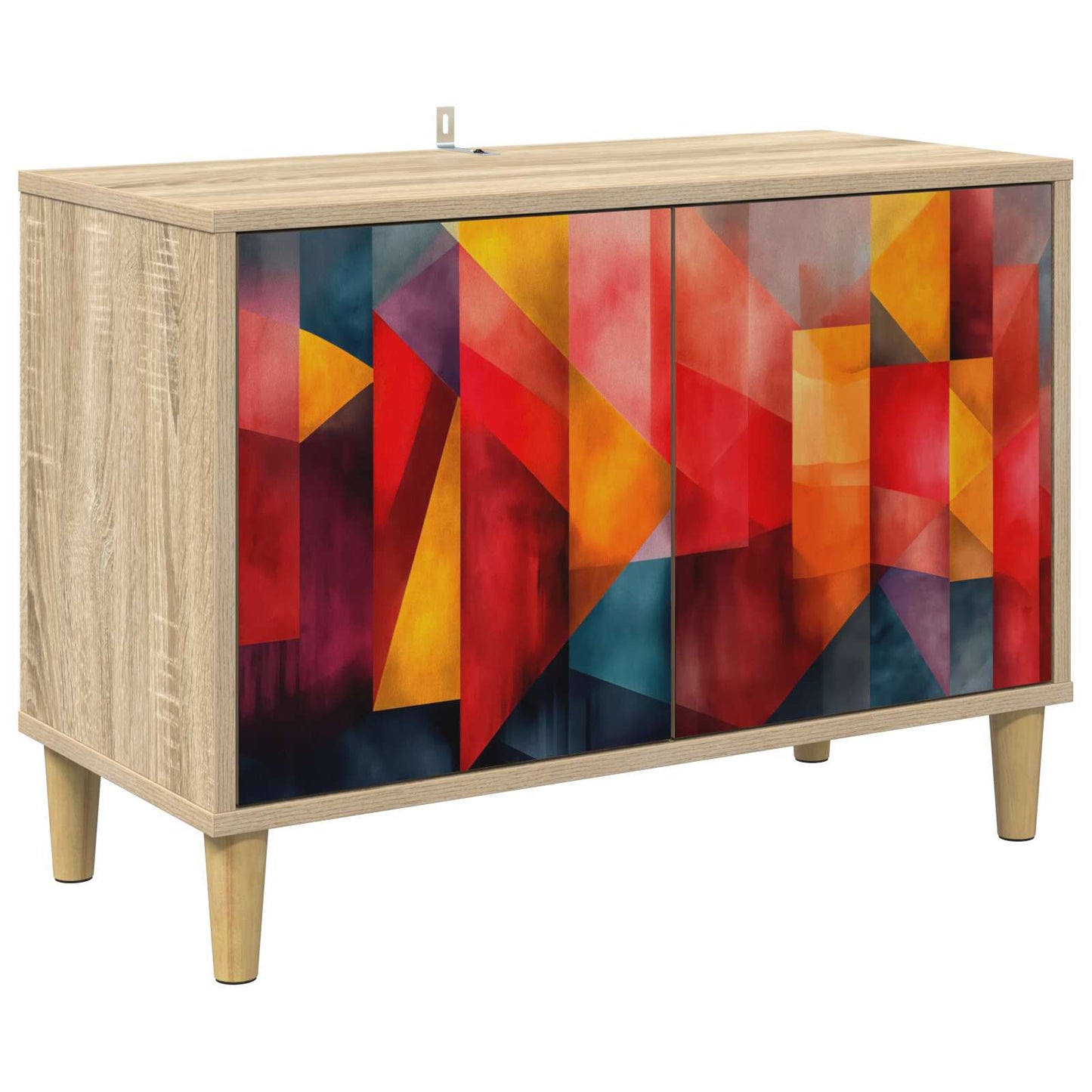 vidaXL Ντουλάπι TV HEESCH 69 x 33 x 50 εκ. Sonoma Επεξεργασμένο Ξύλο