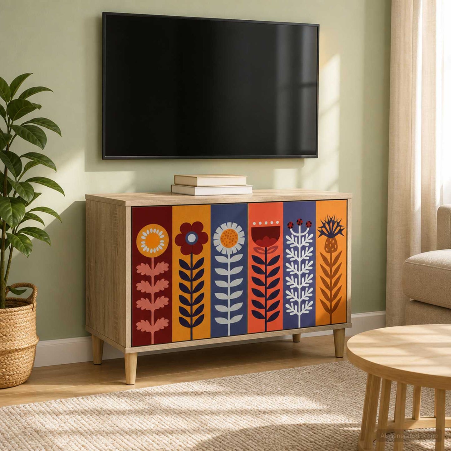 vidaXL Ντουλάπι TV ESSEN 69 x 33 x 50 εκ. Sonoma Επεξεργασμένο Ξύλο