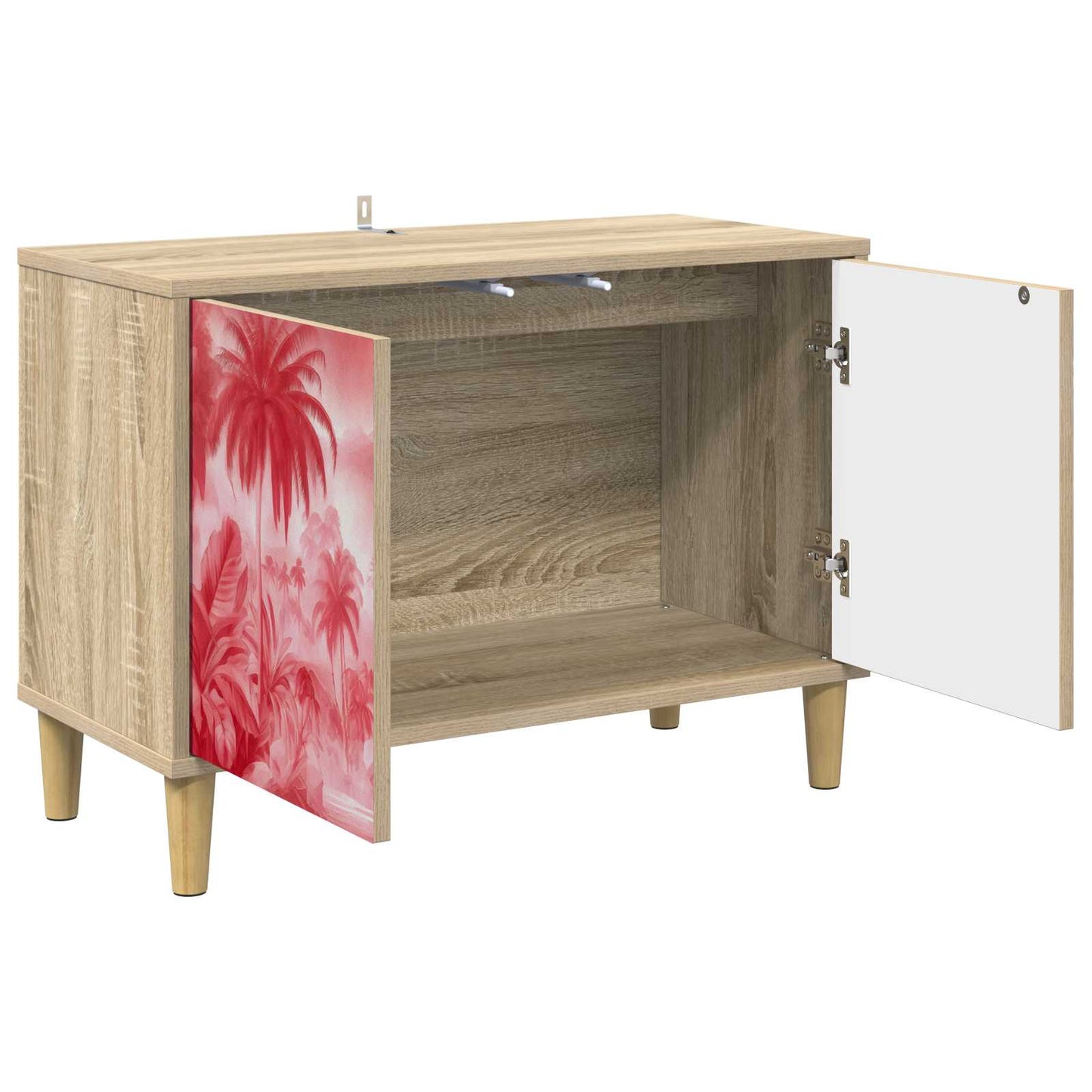 vidaXL Ντουλάπι TV AACHEN 69 x 33 x 50 εκ. Sonoma Επεξεργασμένο Ξύλο