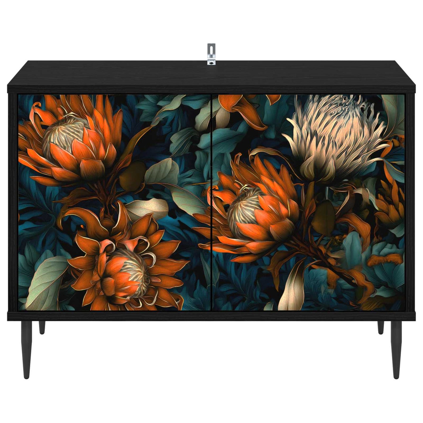 vidaXL Ντουλάπι TV LOCHEM 69 x 33 x 50,5 εκ. Μαύρη Δρυς