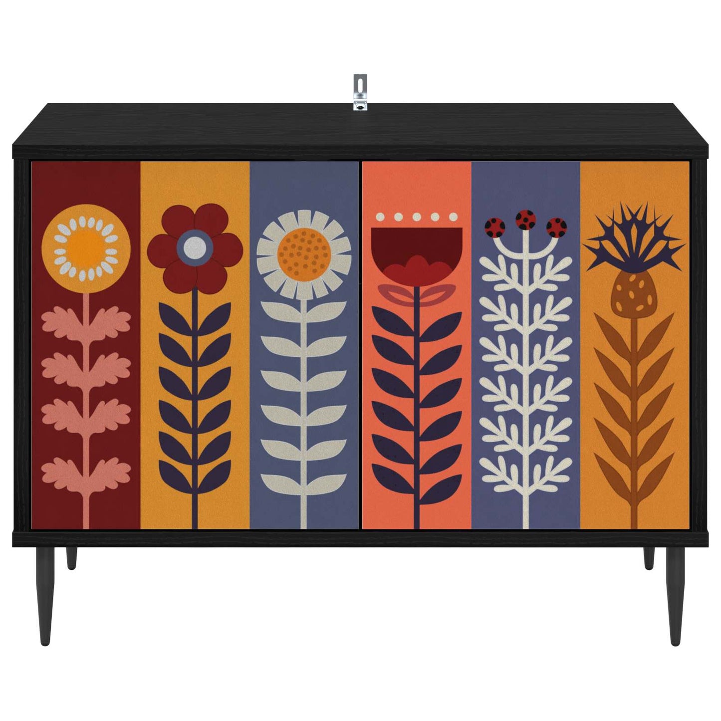 vidaXL Ντουλάπι TV ESSEN 69 x 33 x 50,5 εκ. Μαύρη Δρυς