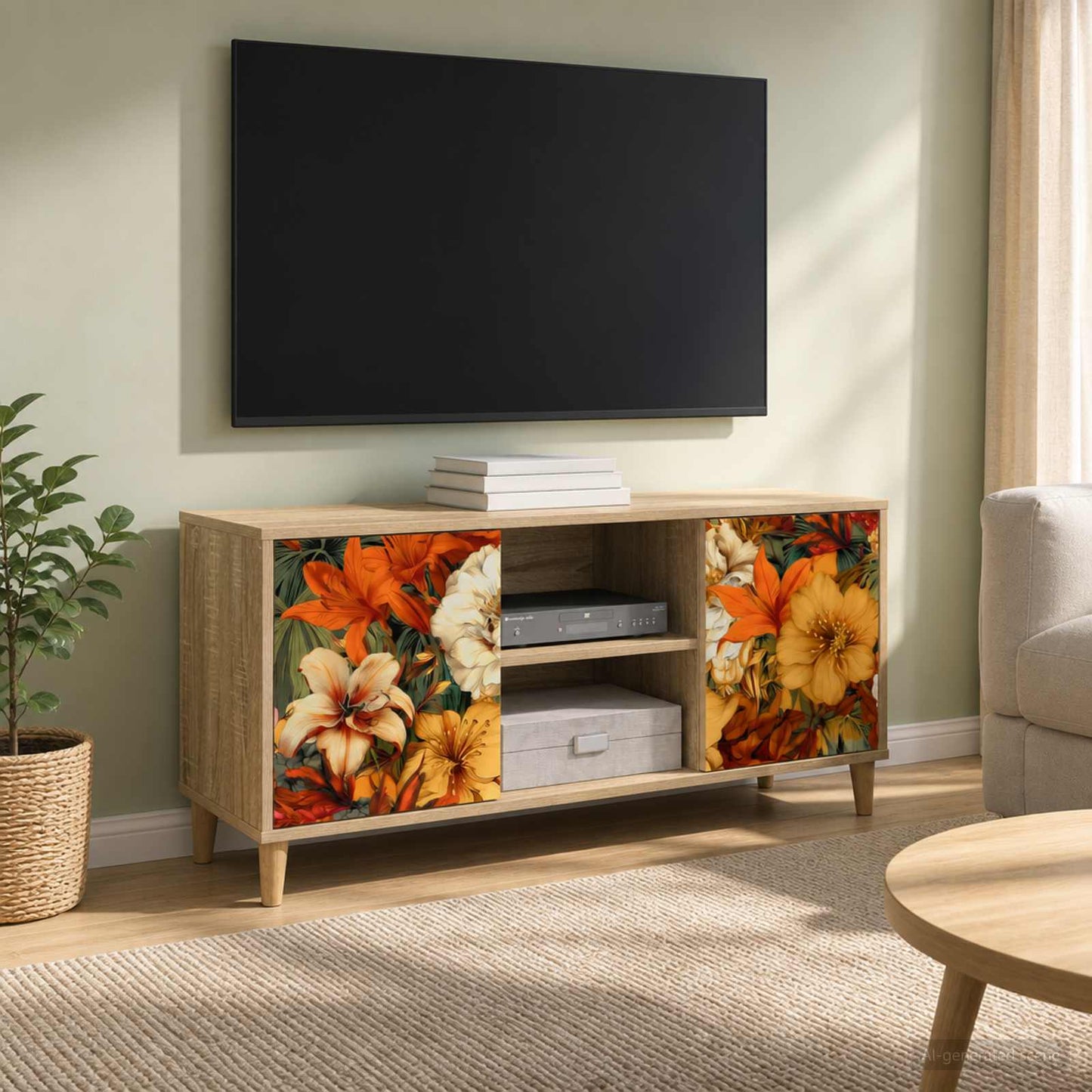 vidaXL Ντουλάπι TV GENNEP 102 x 33 x 50 εκ. Sonoma Επεξεργασμένο Ξύλο