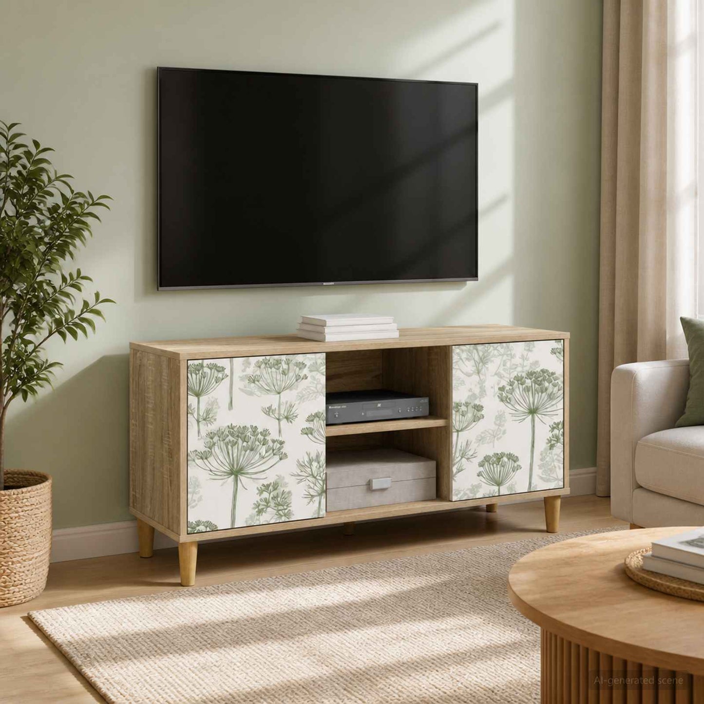 vidaXL Ντουλάπι TV GOTHA 102 x 33 x 50 εκ. Sonoma Επεξεργασμένο Ξύλο