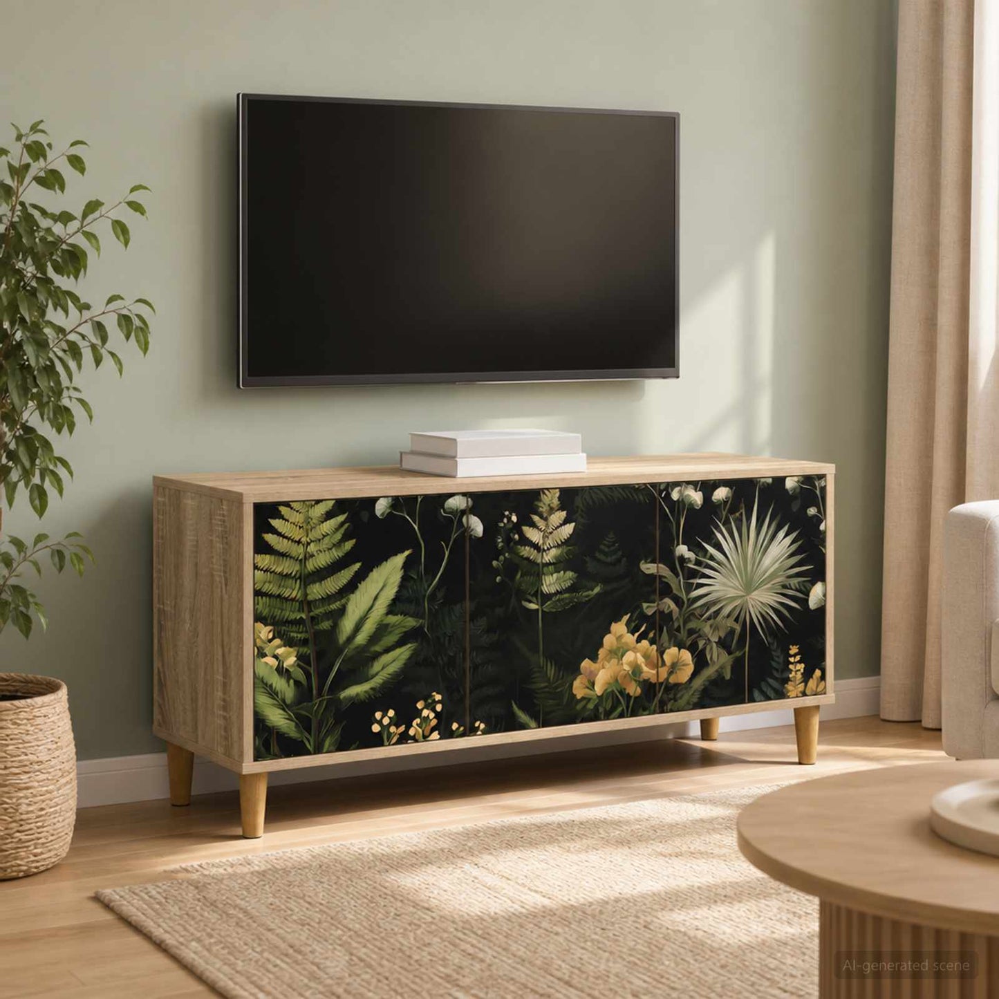vidaXL Ντουλάπι TV RHENEN 102 x 33 x 50 εκ. Sonoma Επεξεργασμένο Ξύλο