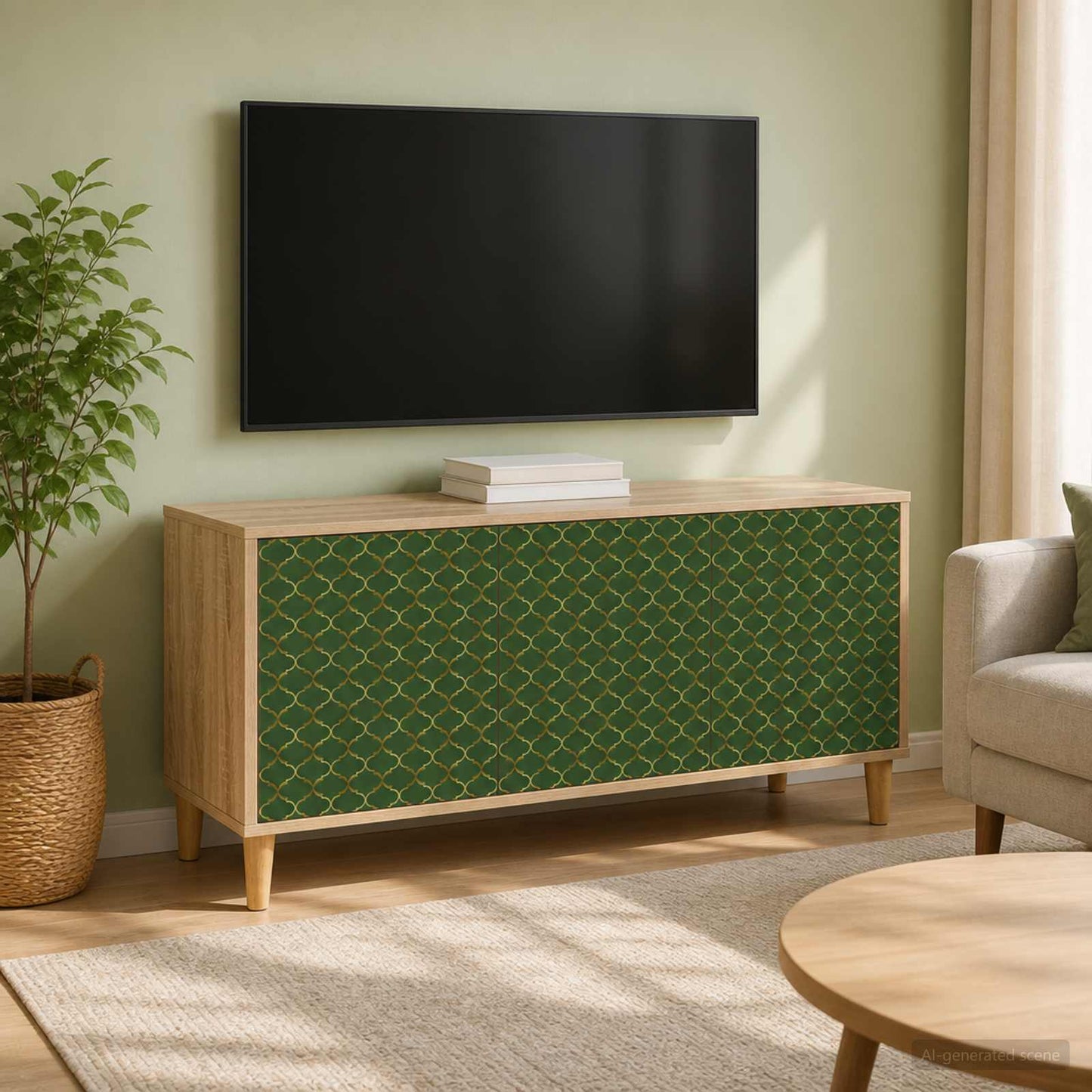 vidaXL Ντουλάπι TV GELEEN 102 x 33 x 50 εκ. Sonoma Επεξεργασμένο Ξύλο