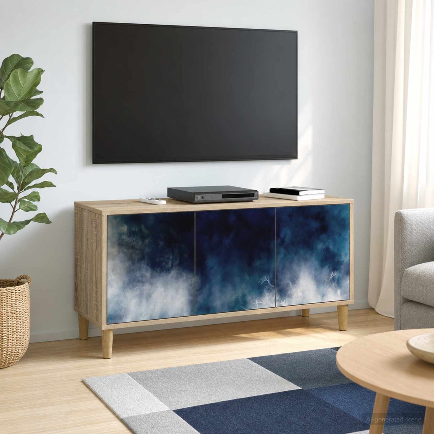 vidaXL Ντουλάπι TV RAALTE 102 x 33 x 50 εκ. Sonoma Επεξεργασμένο Ξύλο
