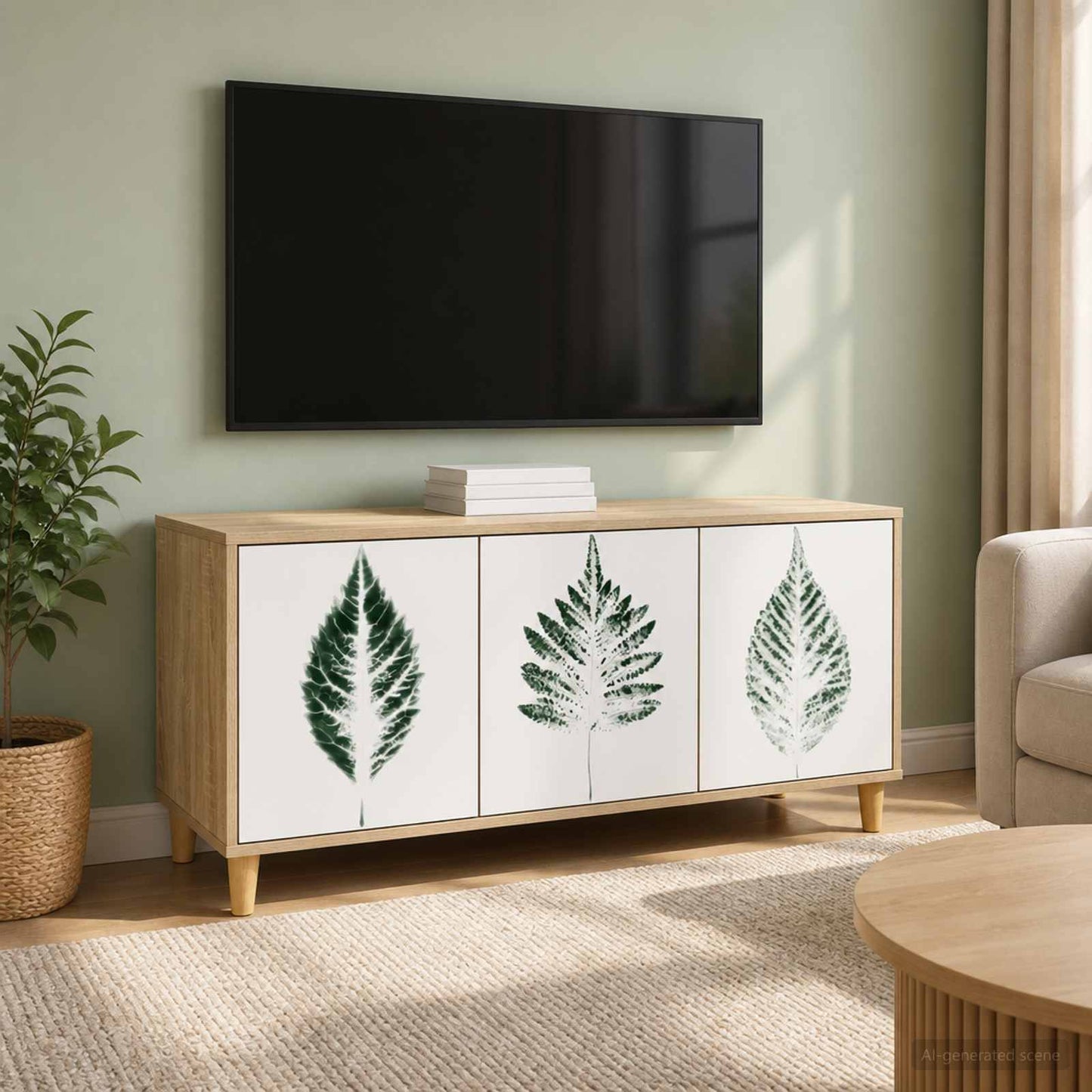 vidaXL Ντουλάπι TV HANAU 102 x 33 x 50 εκ. Sonoma Επεξεργασμένο Ξύλο