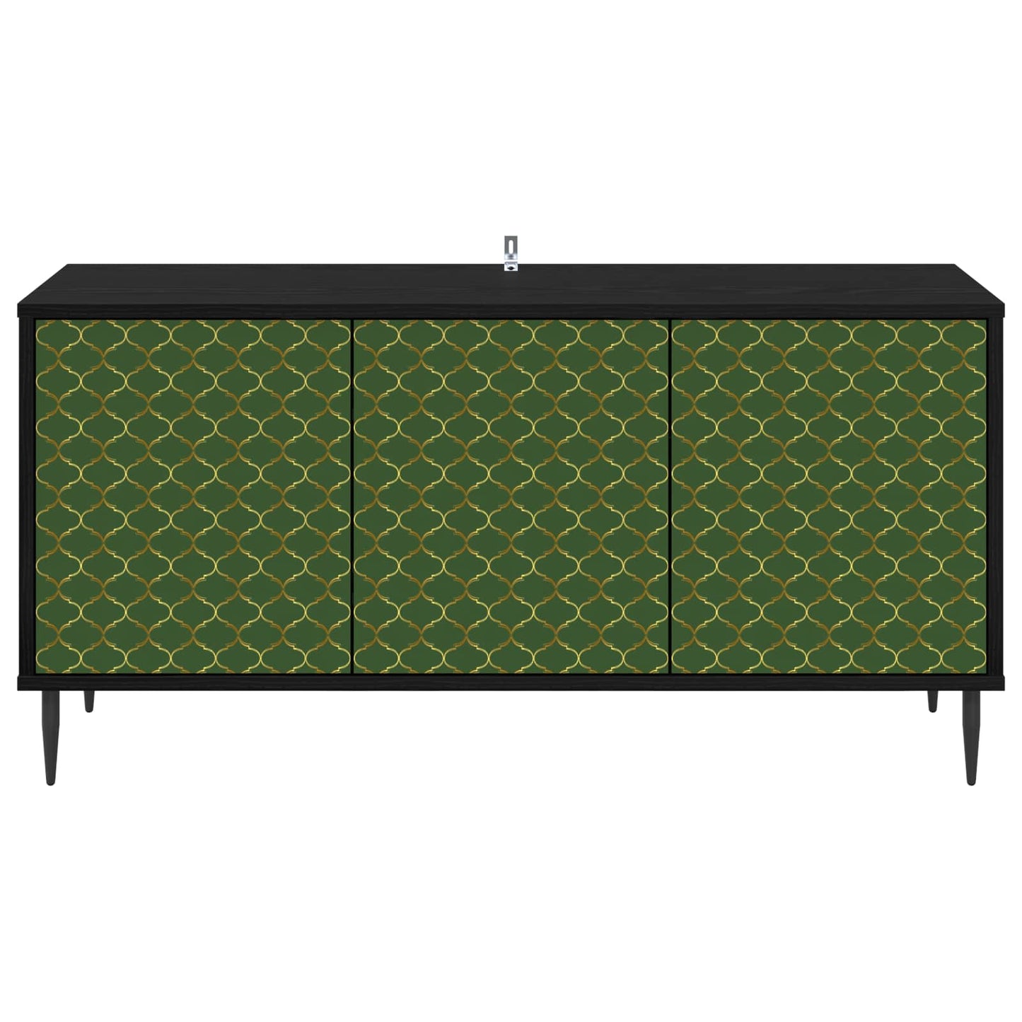 vidaXL Ντουλάπι TV GELEEN 102 x 33 x 51 εκ Μαύρη Δρυς