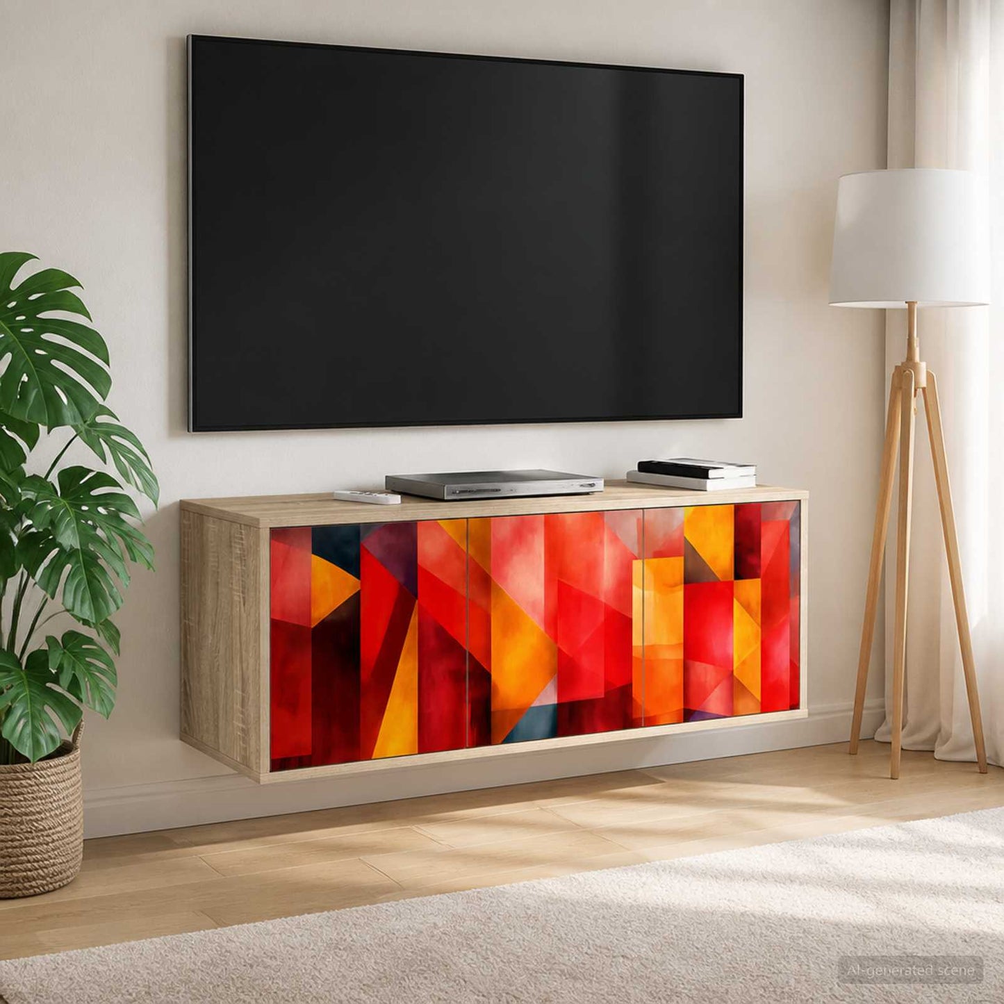 vidaXL Κρεμαστός θρανίο τηλεόρασης HEESCH 102 x 33 x 40 εκ.