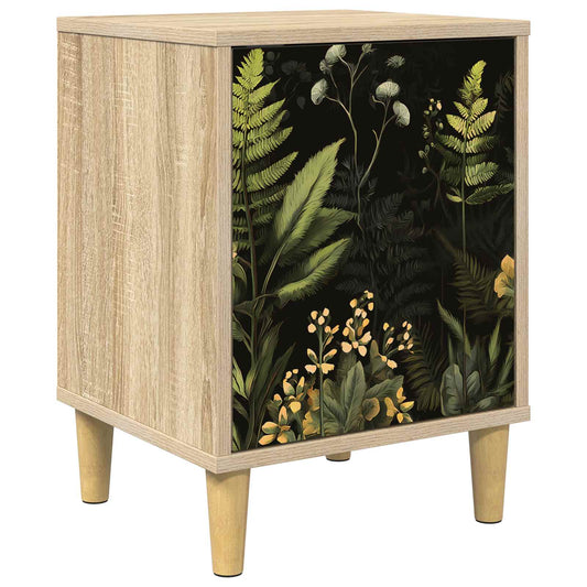 vidaXL Κομοδίνο RHENEN Sonoma Δρυς 36 x 33 x 50 εκ. Επεξεργασμένο Ξύλο