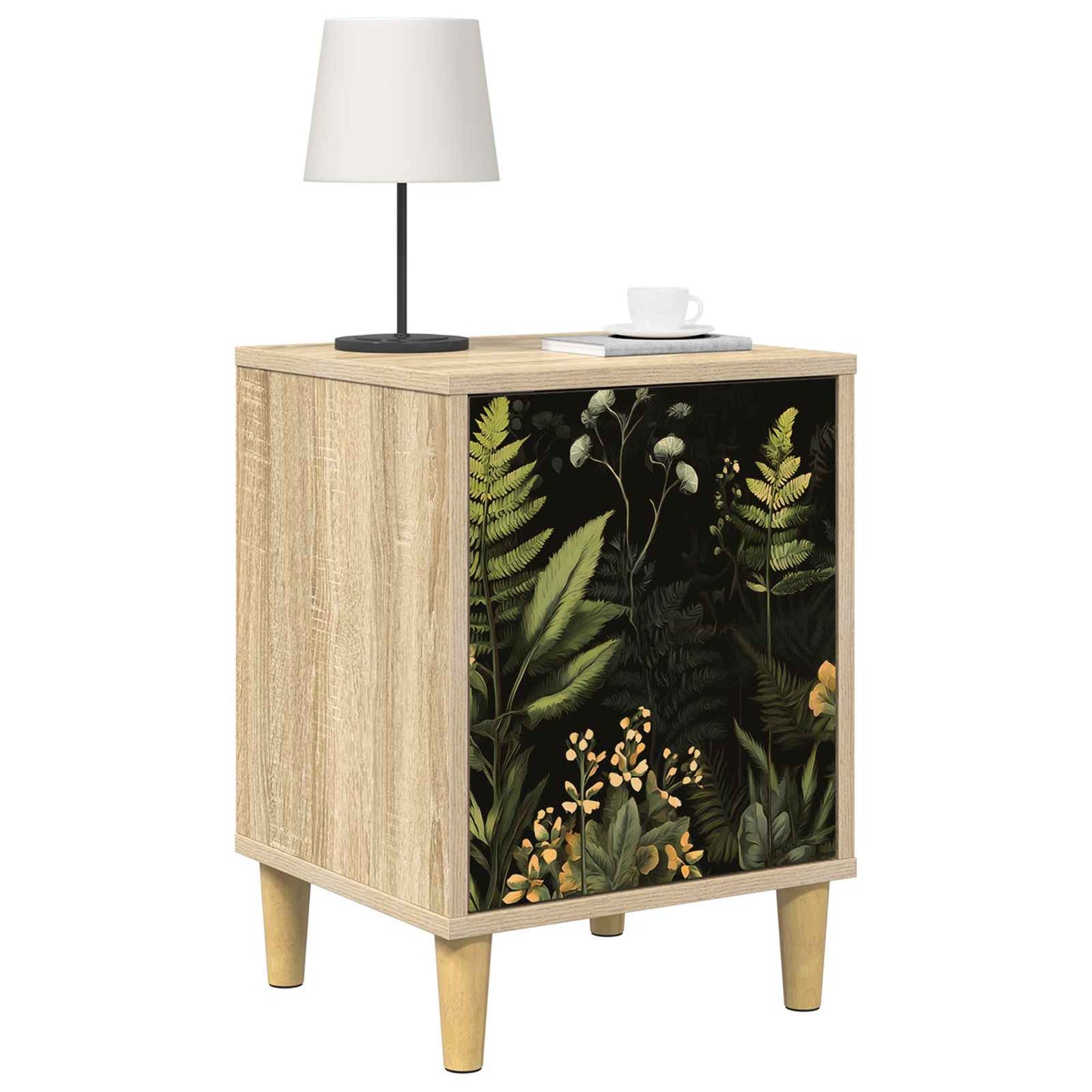 vidaXL Κομοδίνο RHENEN Sonoma Δρυς 36 x 33 x 50 εκ. Επεξεργασμένο Ξύλο