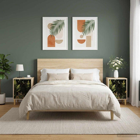 vidaXL Κομοδίνο RHENEN 2 τμχ. Sonoma Δρυς 36 x 33 x 50 εκ.