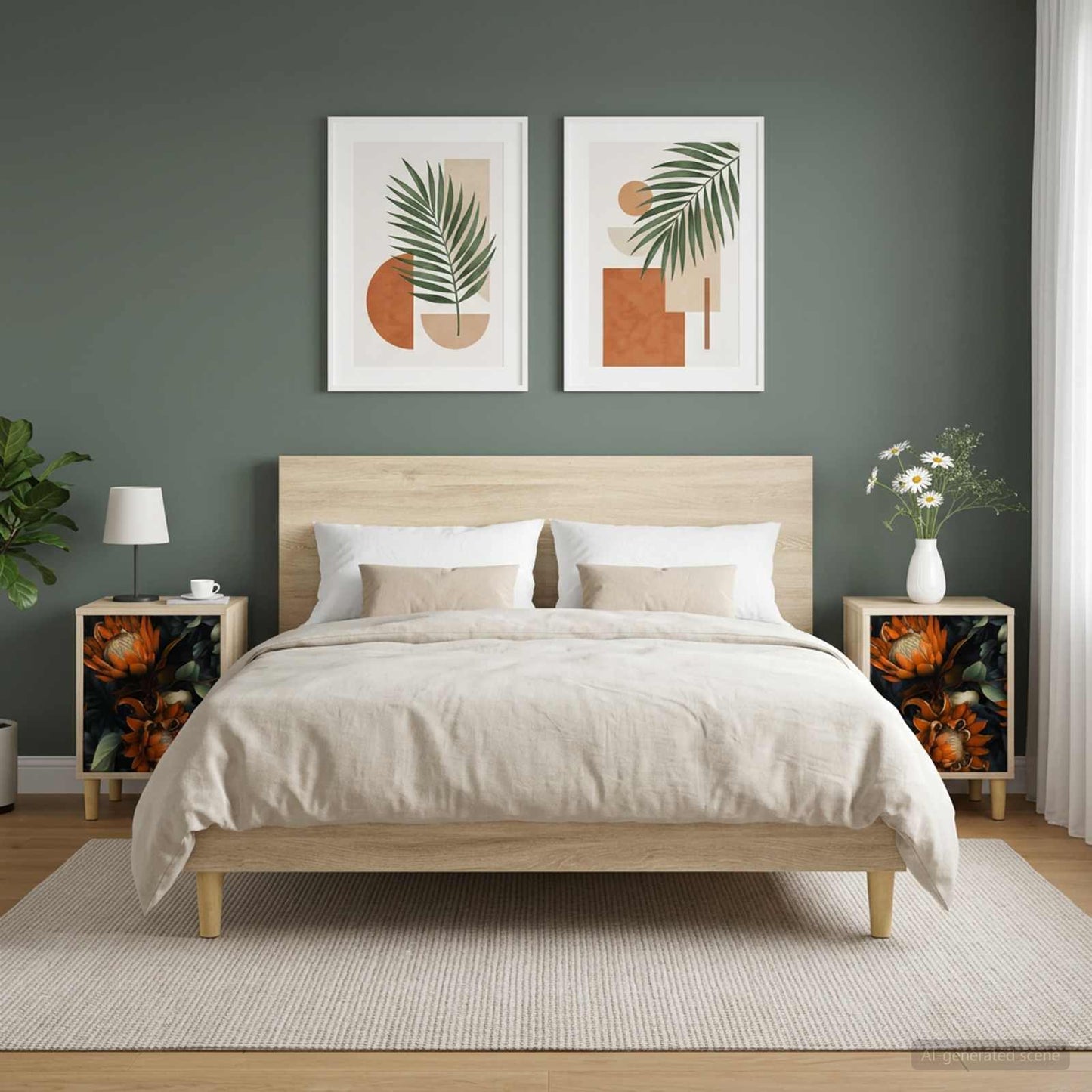 vidaXL Κομοδίνο LOCHEM 2 τμχ. Sonoma Δρυς 36 x 33 x 50 εκ.