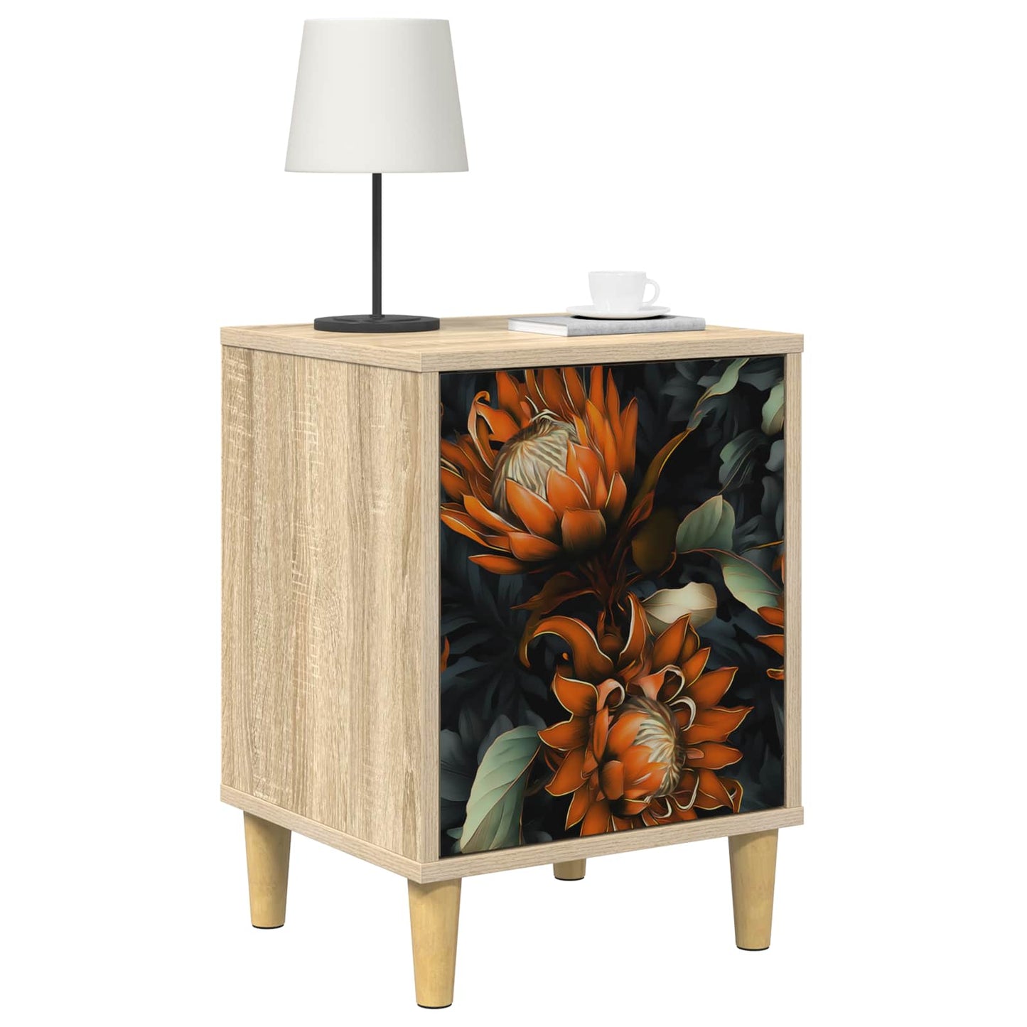 vidaXL Κομοδίνο LOCHEM 2 τμχ. Sonoma Δρυς 36 x 33 x 50 εκ.