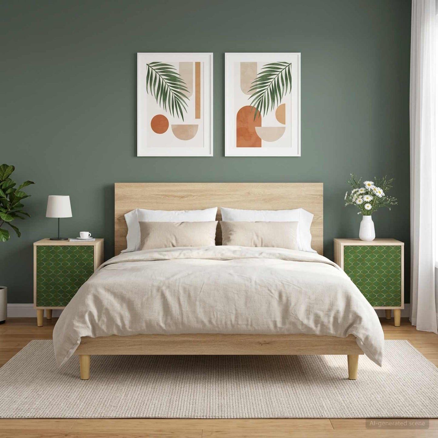 vidaXL Κομοδίνο GELEEN 2 τμχ. Sonoma Δρυς 36 x 33 x 50 εκ.