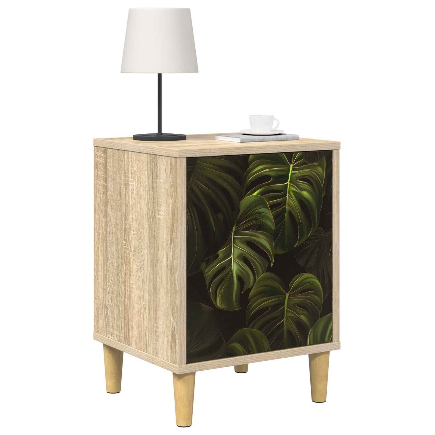 vidaXL Κομοδίνο ELBURG Sonoma Δρυς 36 x 33 x 50 εκ. Επεξεργασμένο Ξύλο