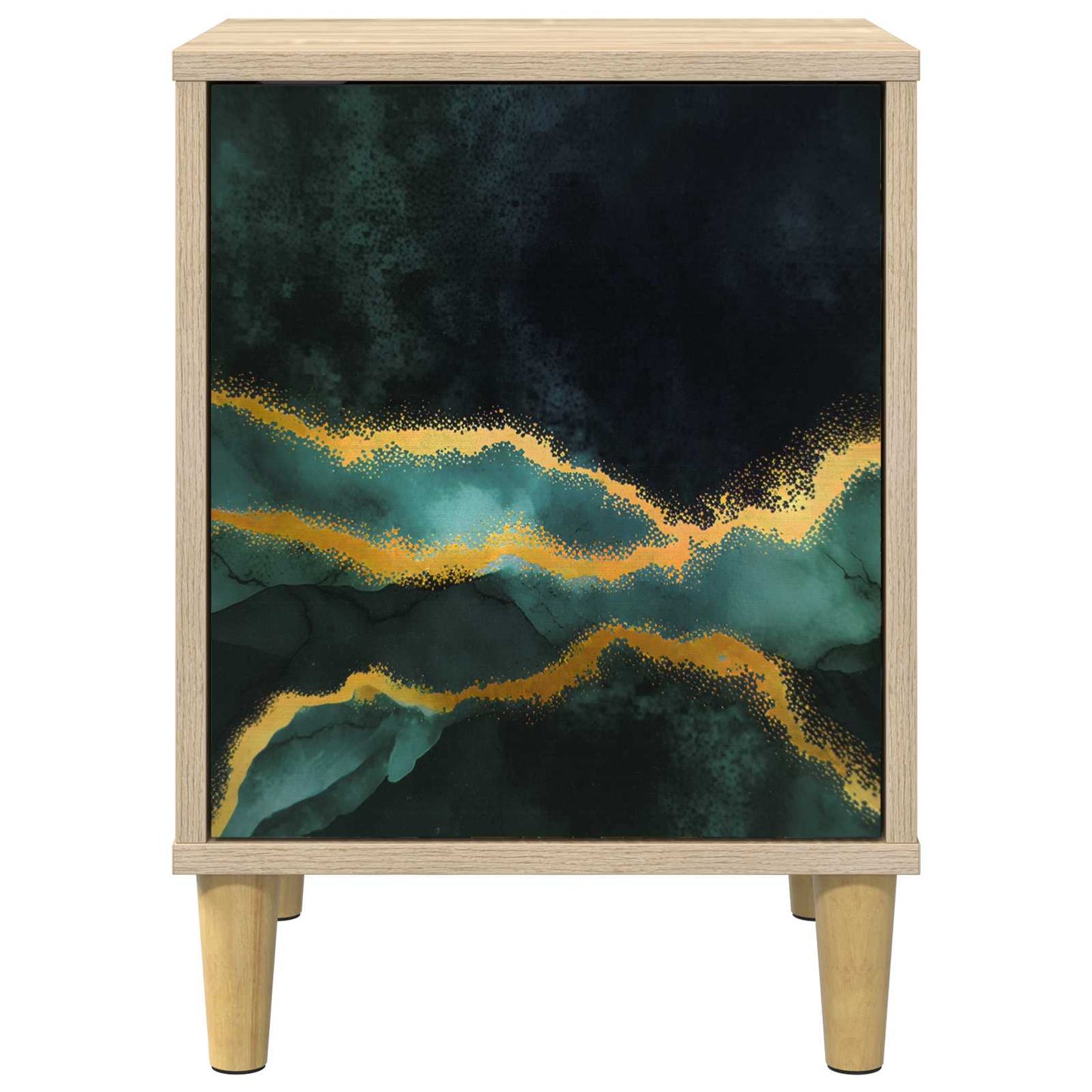 vidaXL Κομοδίνο WIJHE 2 τμχ. Sonoma Δρυς 36 x 33 x 50 εκ.