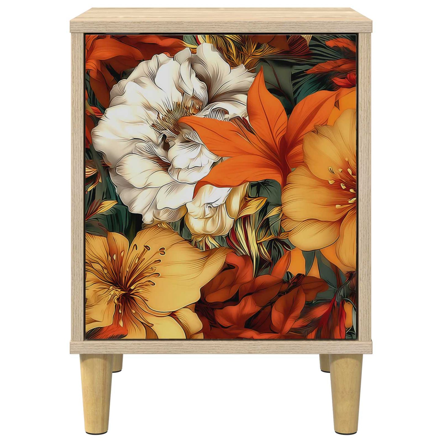 vidaXL Κομοδίνο GENNEP Sonoma Δρυς 36 x 33 x 50 εκ. Επεξεργασμένο Ξύλο