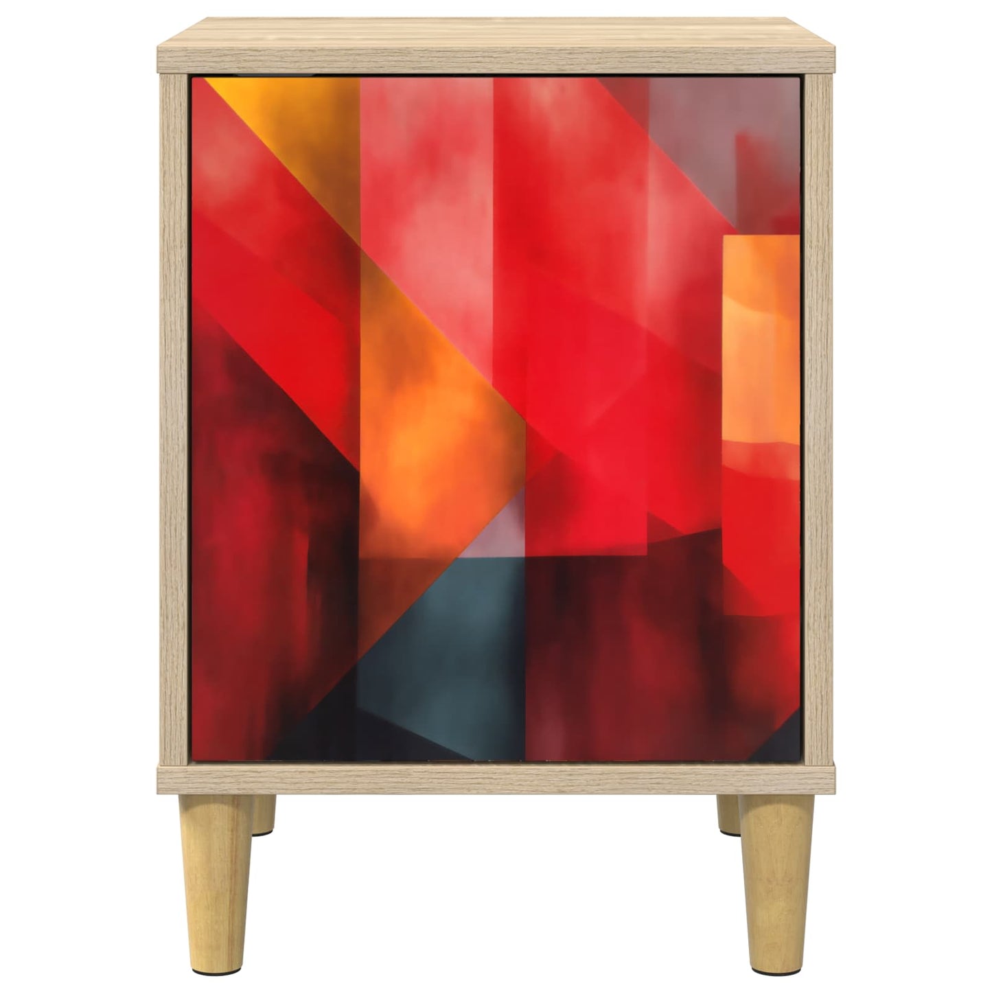 vidaXL Κομοδίνο HEESCH Sonoma Δρυς 36 x 33 x 50 εκ. Επεξεργασμένο Ξύλο