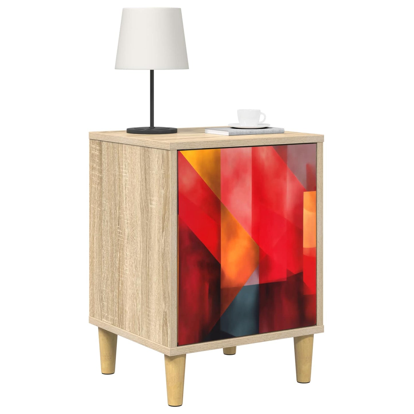 vidaXL Κομοδίνο HEESCH Sonoma Δρυς 36 x 33 x 50 εκ. Επεξεργασμένο Ξύλο