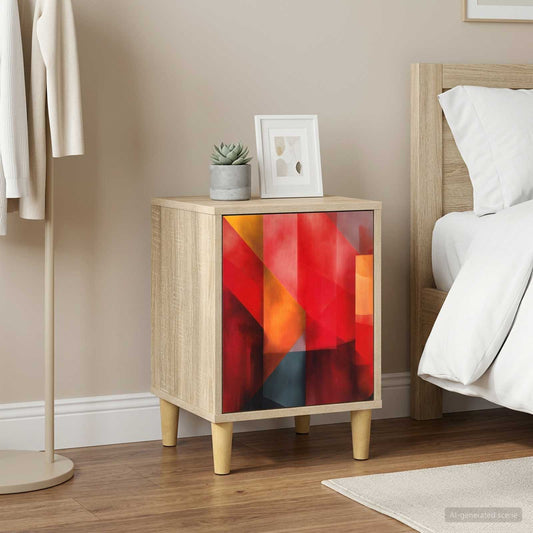 vidaXL Κομοδίνο HEESCH 2 τμχ. Sonoma Δρυς 36 x 33 x 50 εκ.