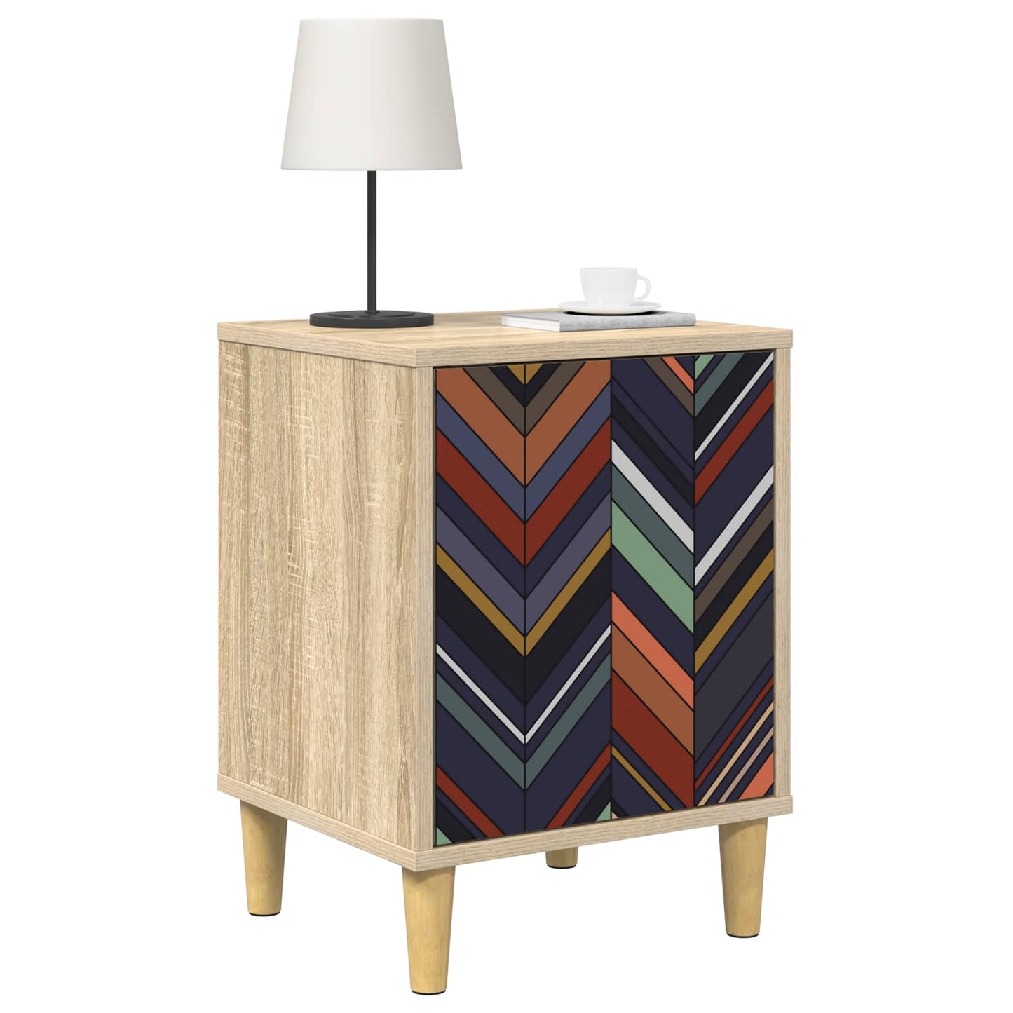 vidaXL Κομοδίνο OMMEN Sonoma Δρυς 36 x 33 x 50 εκ. Επεξεργασμένο Ξύλο