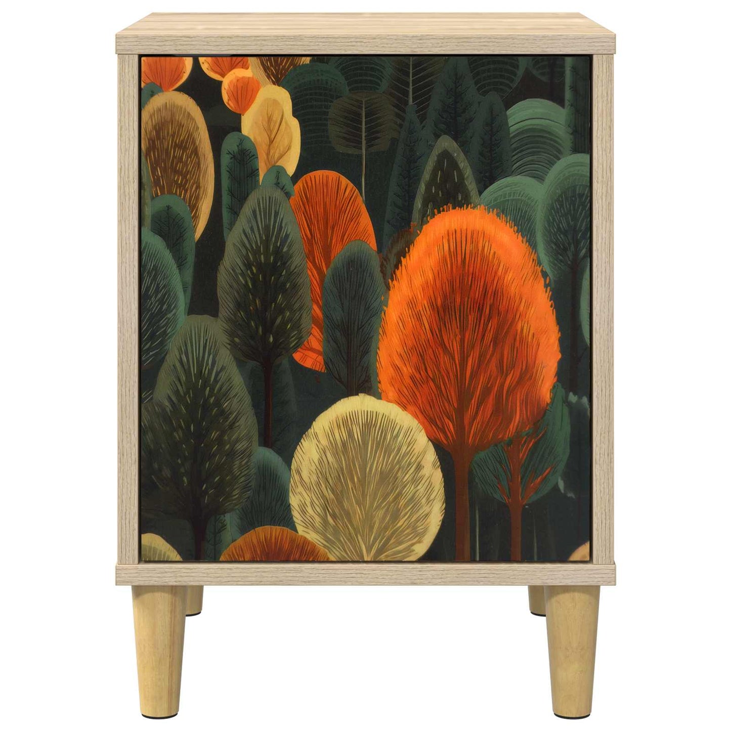 vidaXL Κομοδίνο ZAANDAM Sonoma Δρυς 36 x 33 x 50 εκ.
