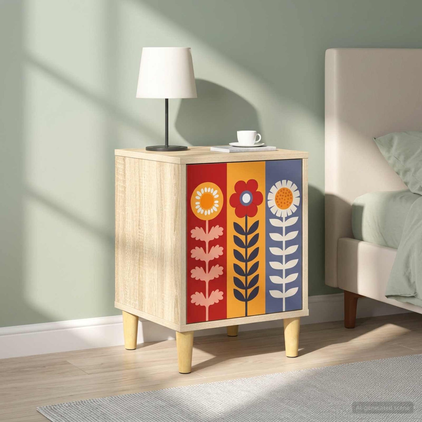 vidaXL Κομοδίνο ESSEN 2 τμχ. Sonoma Δρυς 36 x 33 x 50 εκ.