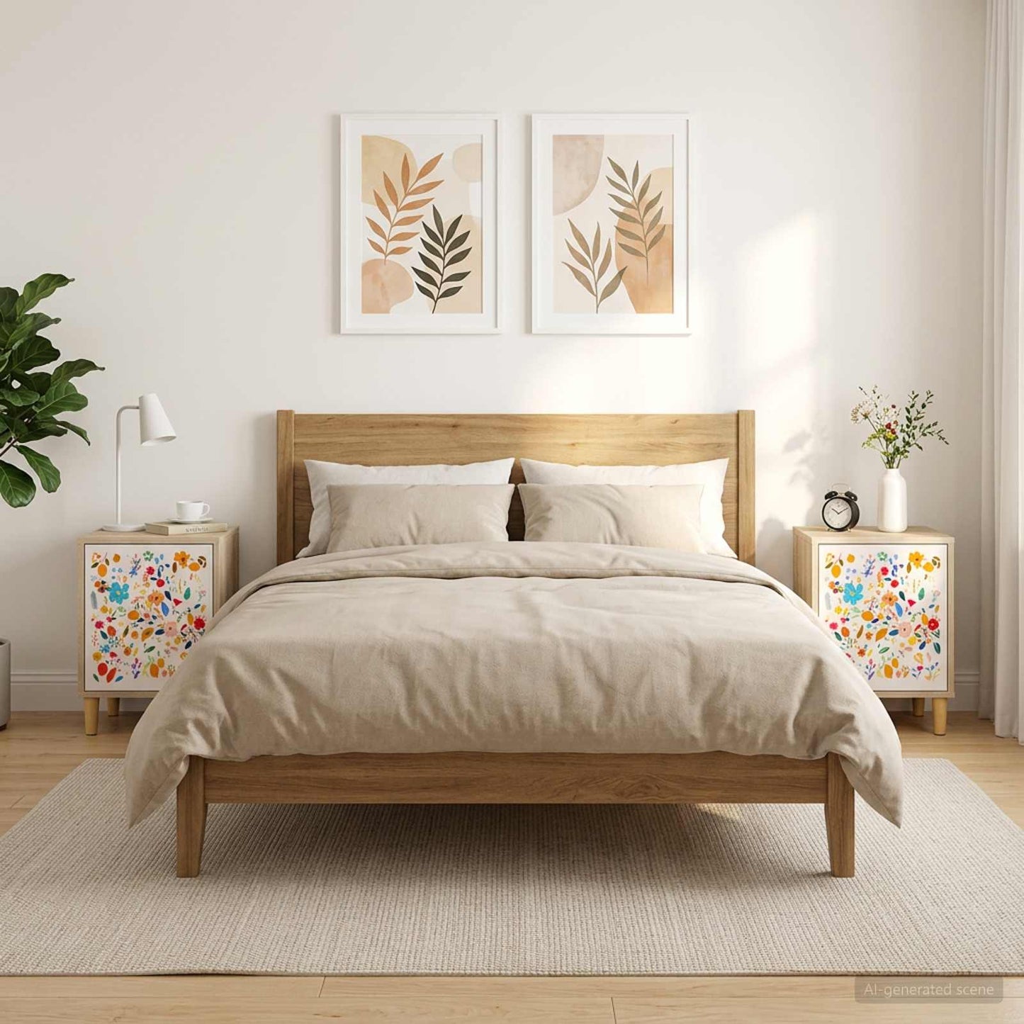 vidaXL Κομοδίνο MAINZ 2 τμχ. Sonoma Δρυς 36 x 33 x 50 εκ.